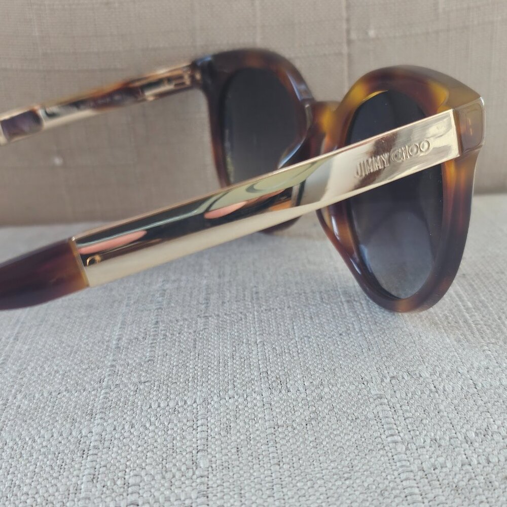 Jimmy Choo Ladies Vivy Havana Sunglasses Round Full Rim Shades - Picture 14 of 16